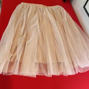 LAYERED MESH SKIRT IN BLUSH PINK (L/XL)